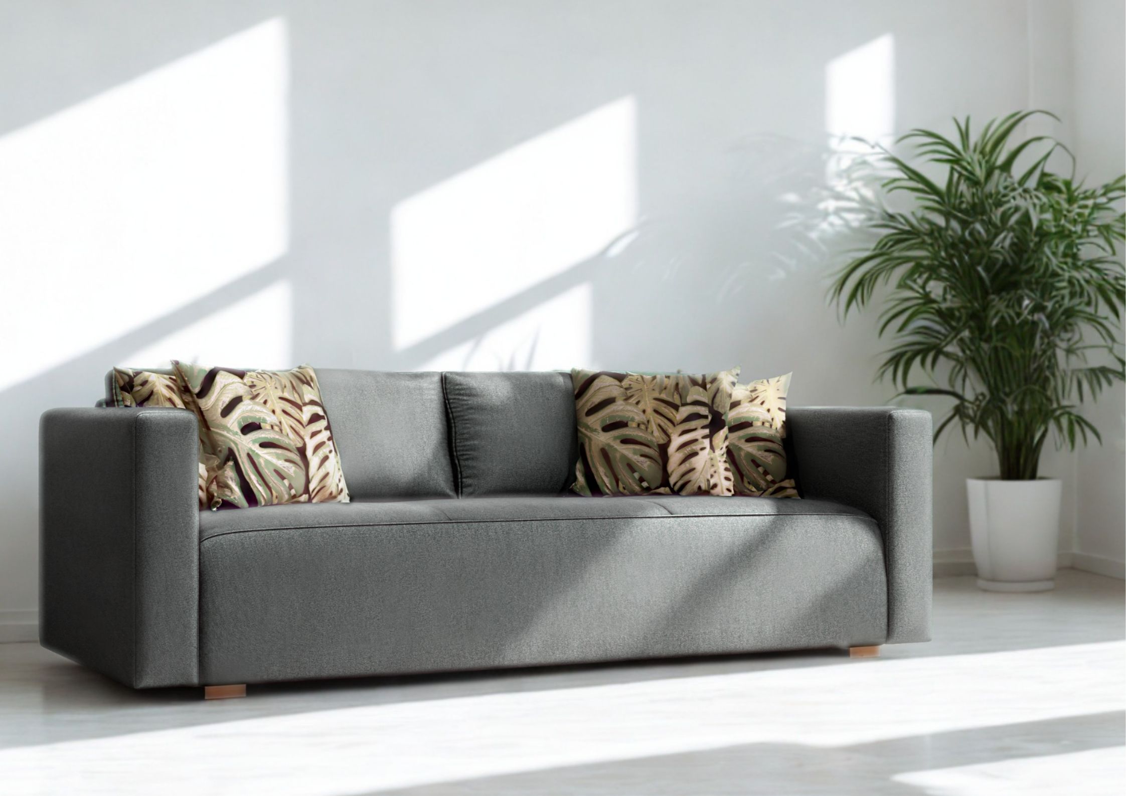 szara klasyczna sofa rozkładana balaton od allmeblo